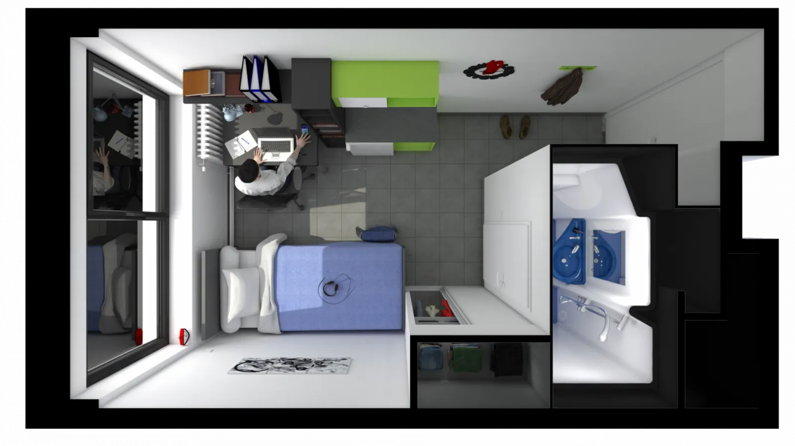 Conception 3D Chambre école des mines