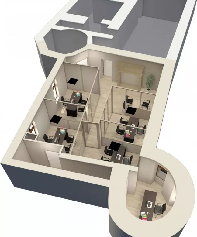 Conception 3D Chambre notaire