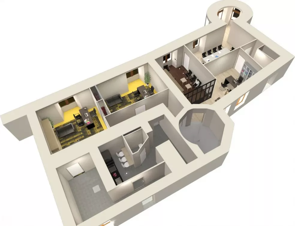 Conception 3D Chambre notaire