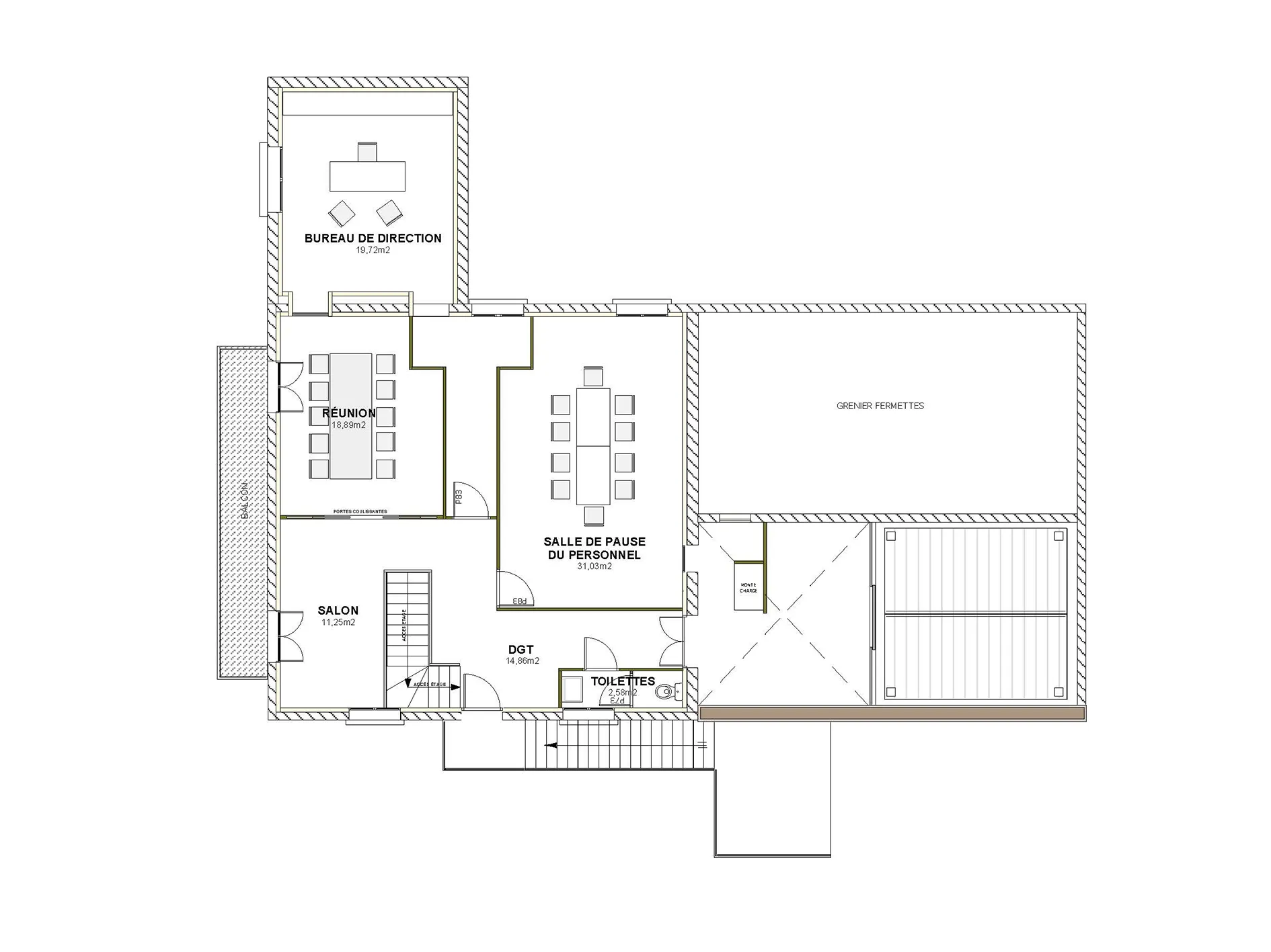 Brasserie Le VIP - Conception Plan