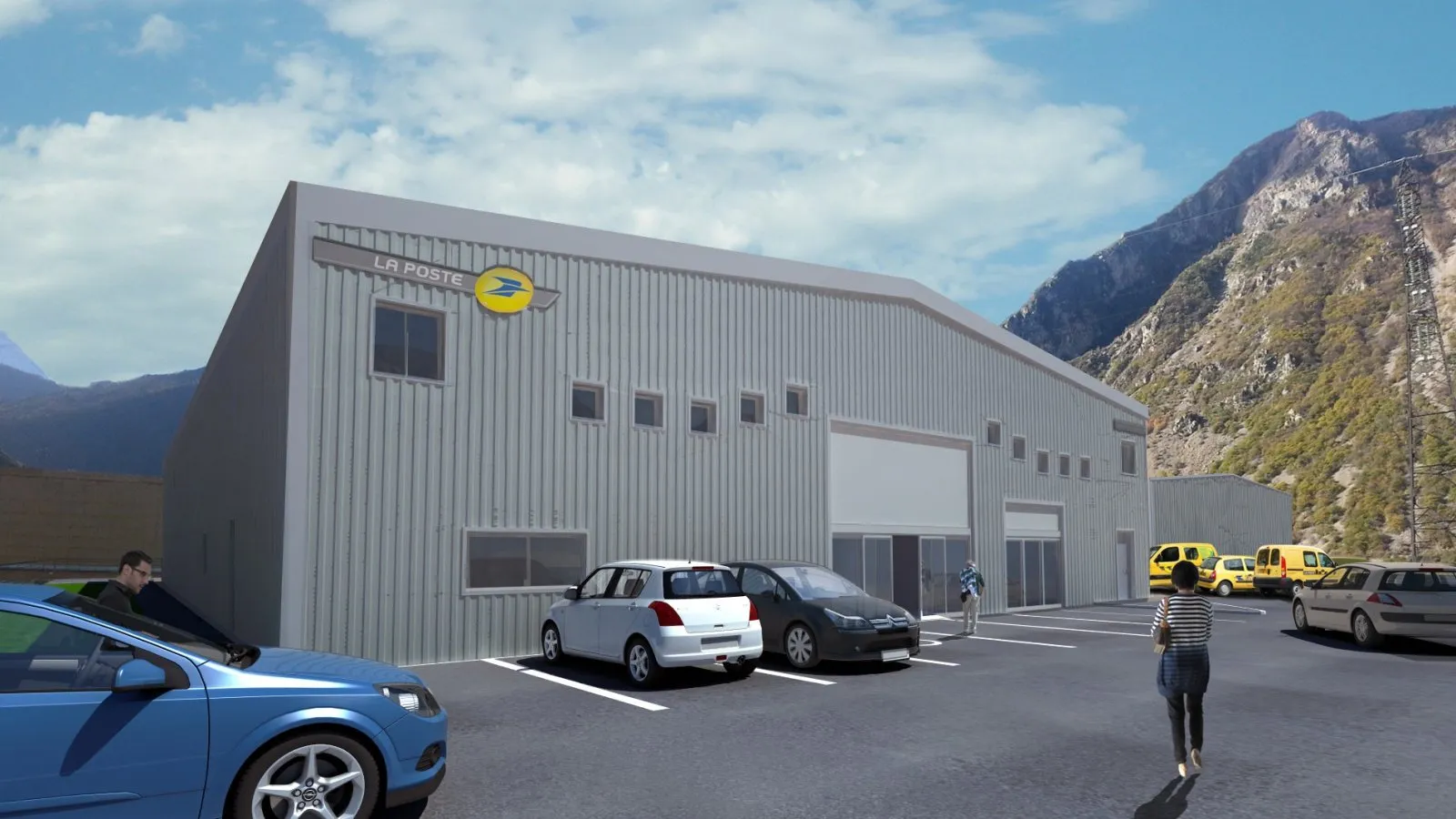 Conception 3D La poste