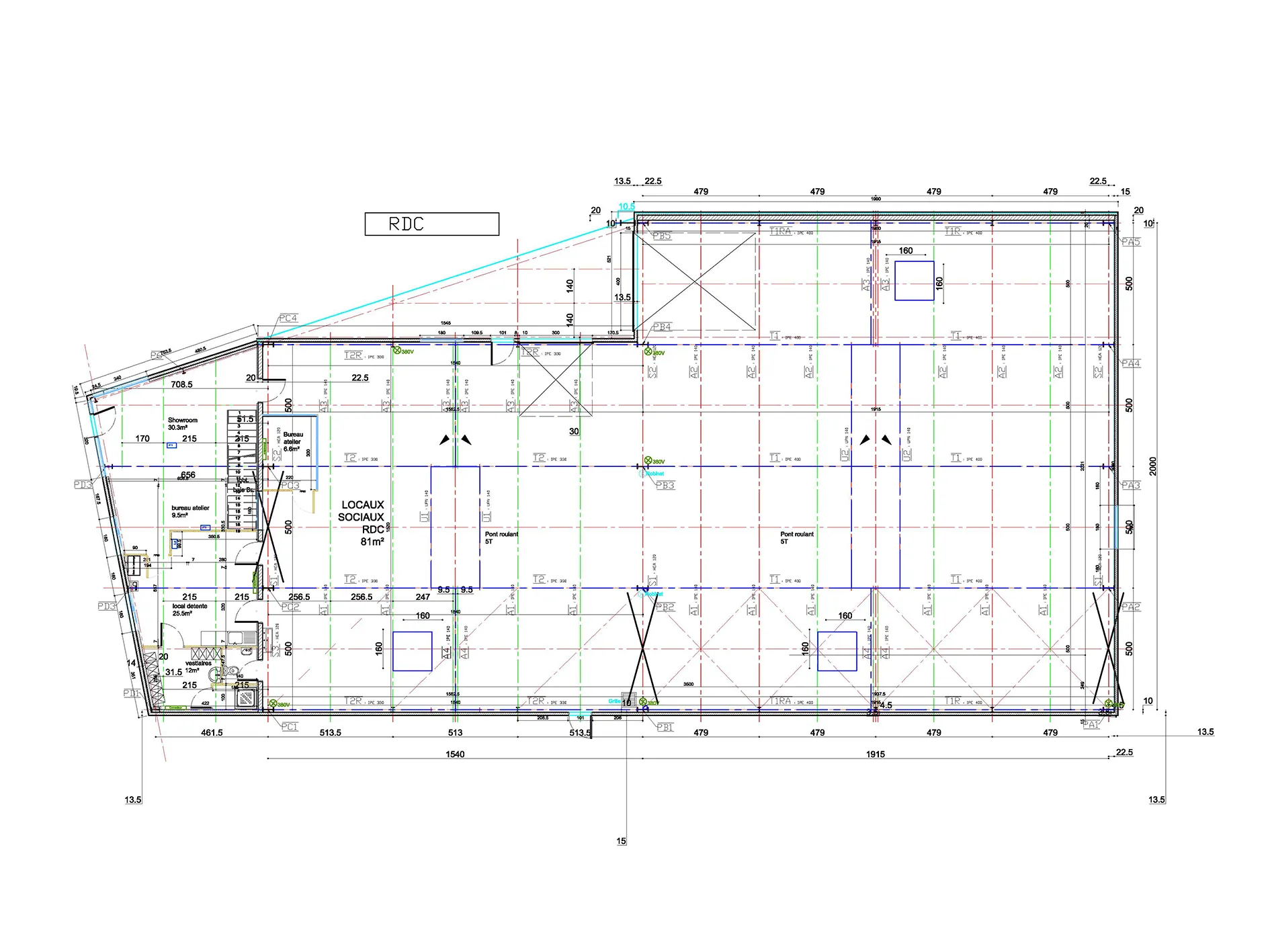 Miroiterie des plaines conception plan aménagement interieur