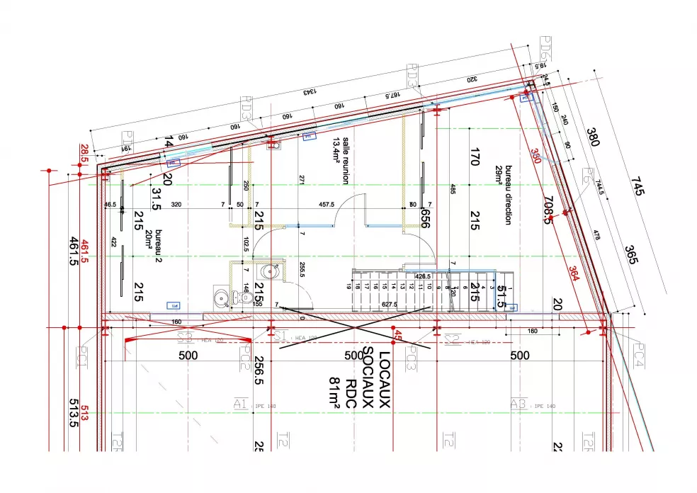 Miroiterie des plaines conception plan aménagement interieur