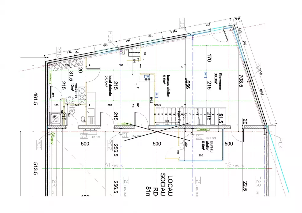 Miroiterie des plaines conception plan aménagement interieur