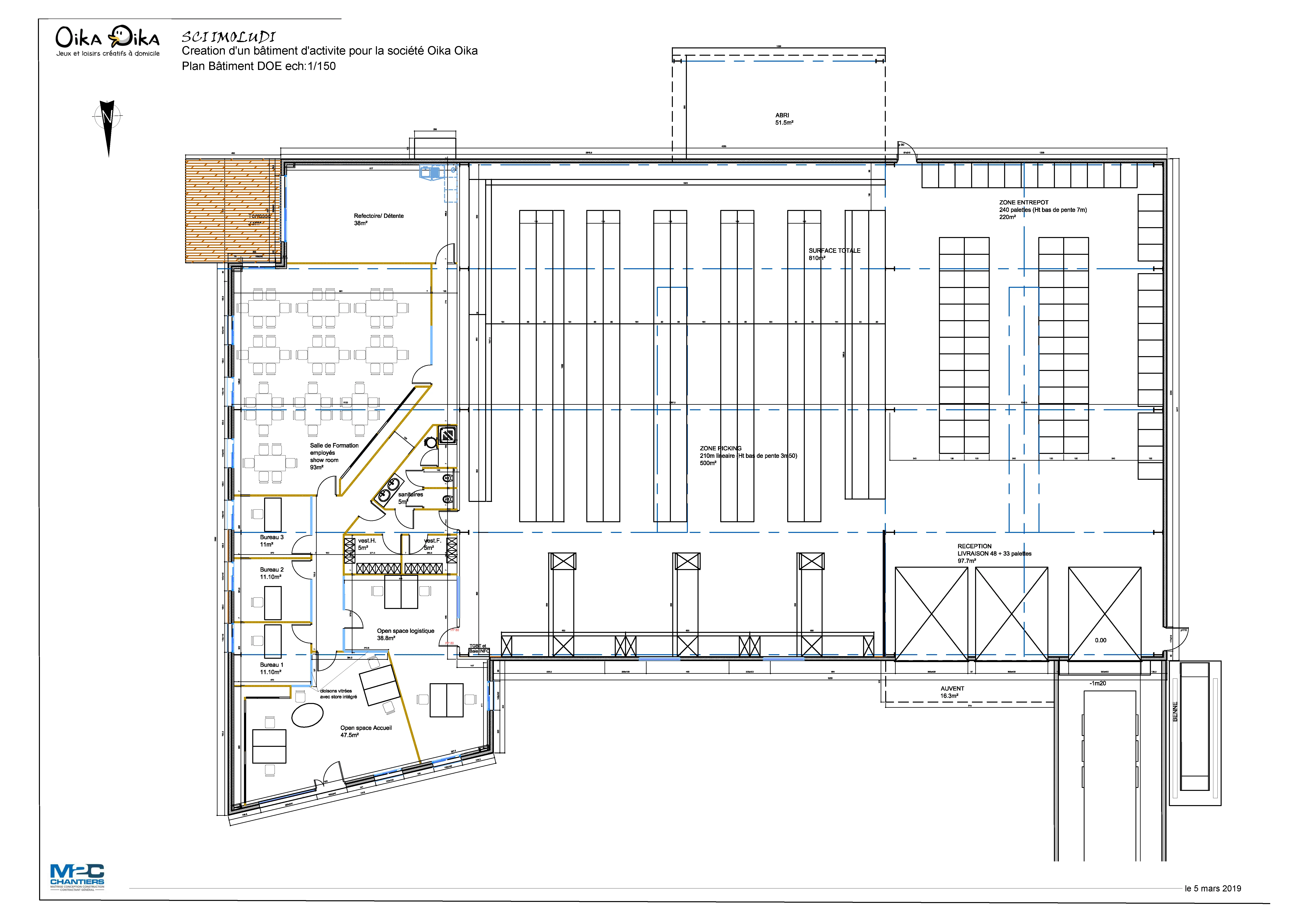 Plan Aménagement interieur Oika Oika