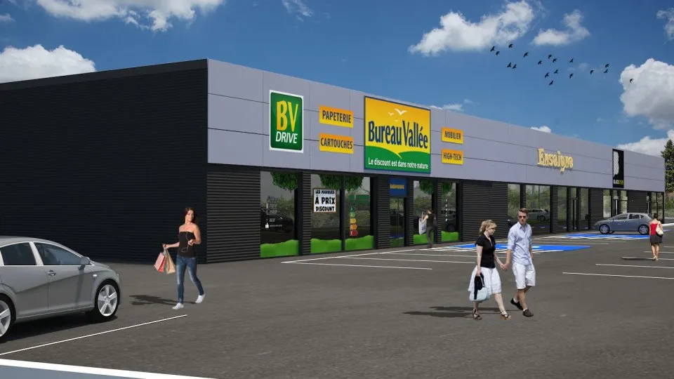 Conception 3D Bureau Vallée